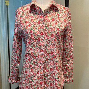 J.CREW Liberty Danjo Floral Slim Fit Shirt - Sz 6 - NWT - Rt $98